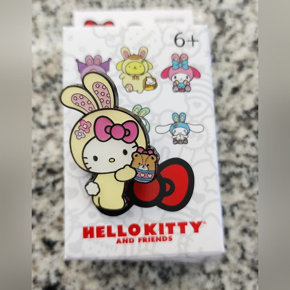 Open Box Loungefly Hello Kitty And Friends Bunny Blind Enamel Pin Hello Kitty